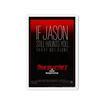 FRIDAY THE 13TH PART V - A NEW BEGINNING 1985 Movie Poster - Refrigerator Magnet - The Sticker Space