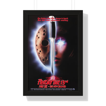 FRIDAY THE 13TH PART VII - THE NEW BLOOD 1988 - Framed Movie Poster-16″ x 24″-The Sticker Space