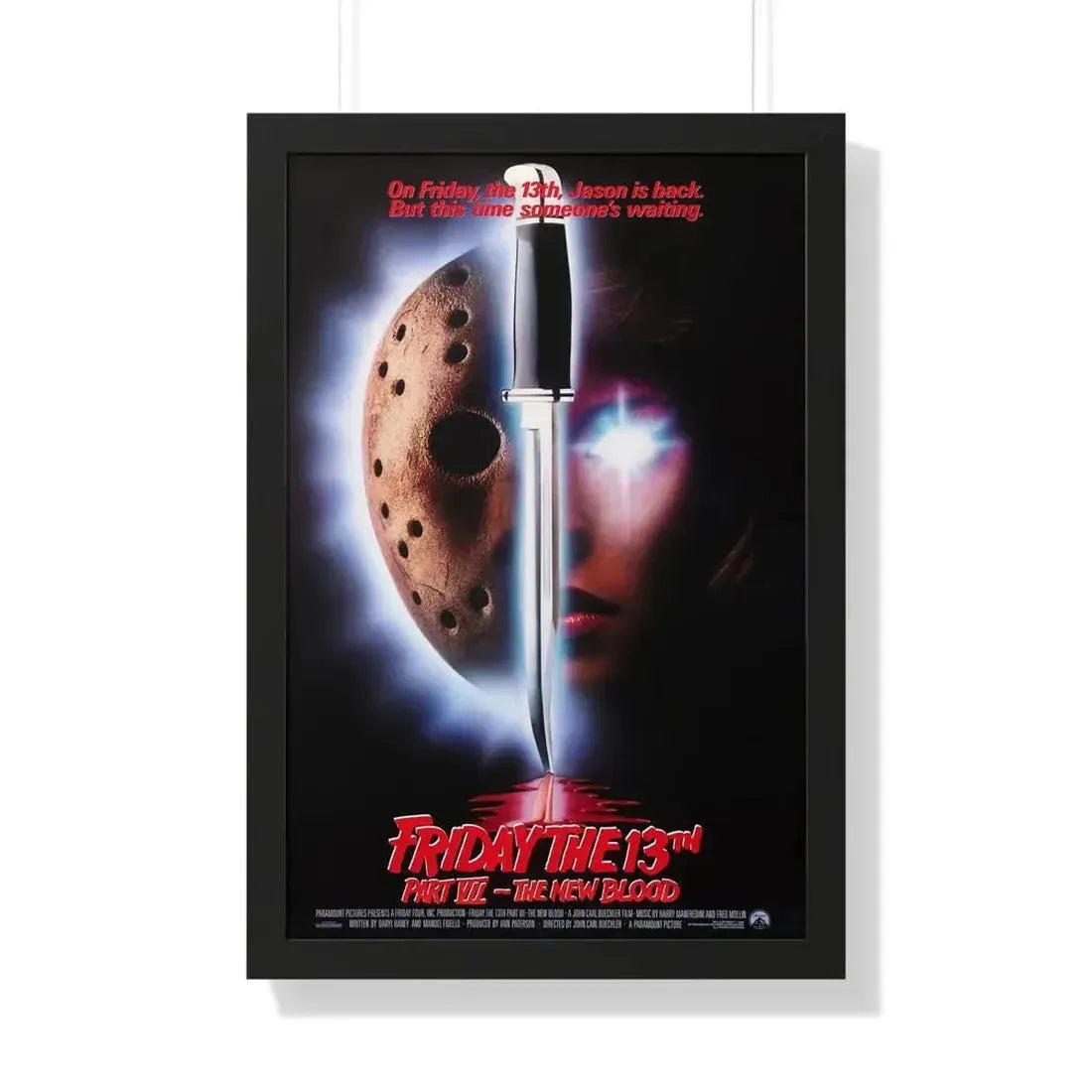 FRIDAY THE 13TH PART VII - THE NEW BLOOD 1988 - Framed Movie Poster - The Sticker Space