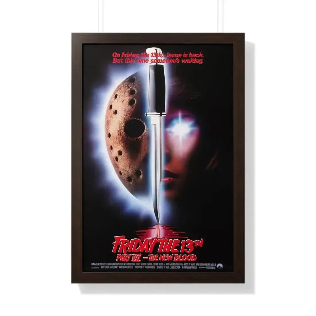 FRIDAY THE 13TH PART VII - THE NEW BLOOD 1988 - Framed Movie Poster - The Sticker Space