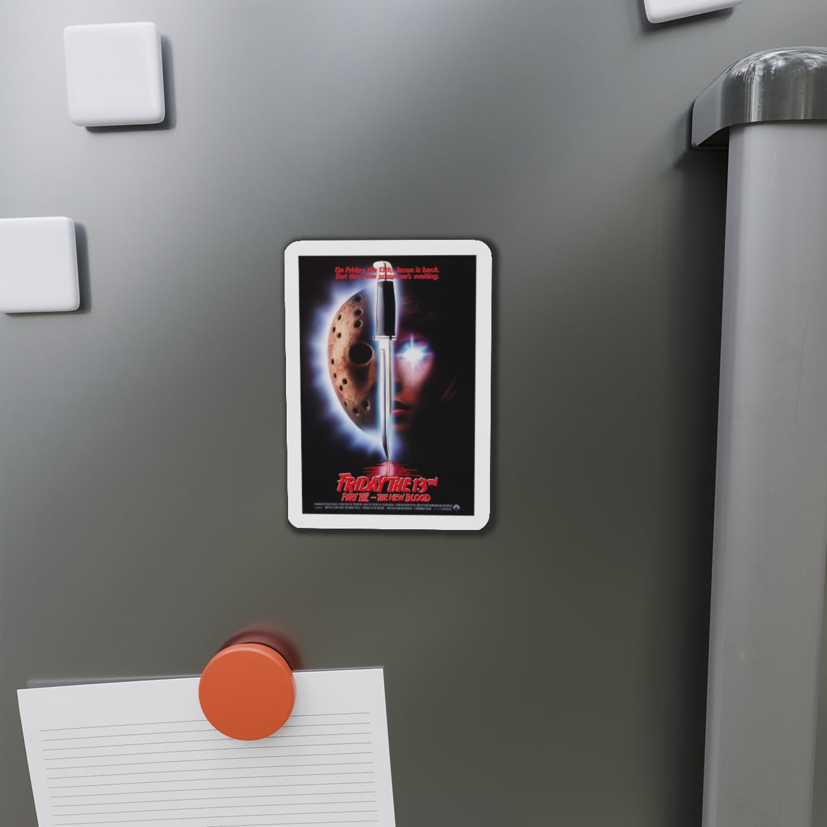 FRIDAY THE 13TH PART VII - THE NEW BLOOD 1988 Movie Poster - Die-Cut Magnet-The Sticker Space