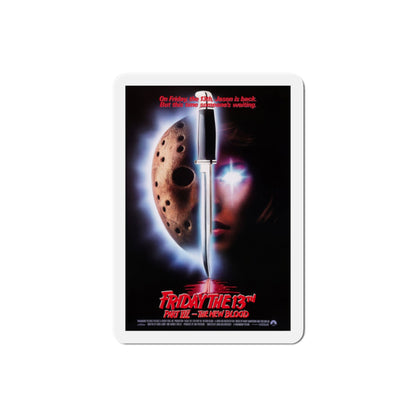 Friday the 13th Part VII The New Blood 1988 Movie Poster Die-Cut Magnet-2" x 2"-The Sticker Space