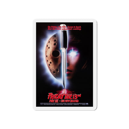 FRIDAY THE 13TH PART VII - THE NEW BLOOD 1988 Movie Poster - Die-Cut Magnet-5" x 5"-The Sticker Space