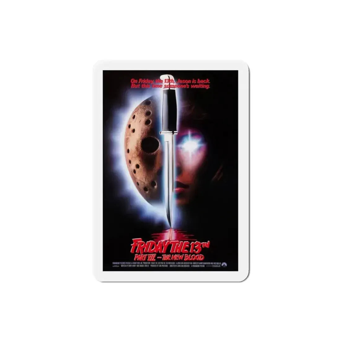 Friday the 13th Part VII The New Blood 1988 Movie Poster Refrigerator Magnet 2 Inch - The Sticker Space