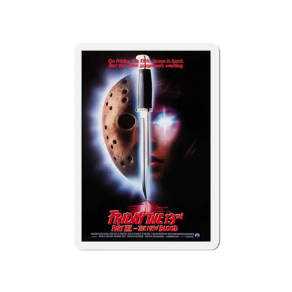 FRIDAY THE 13TH PART VII - THE NEW BLOOD 1988 Movie Poster - Refrigerator Magnet 5 Inch - The Sticker Space