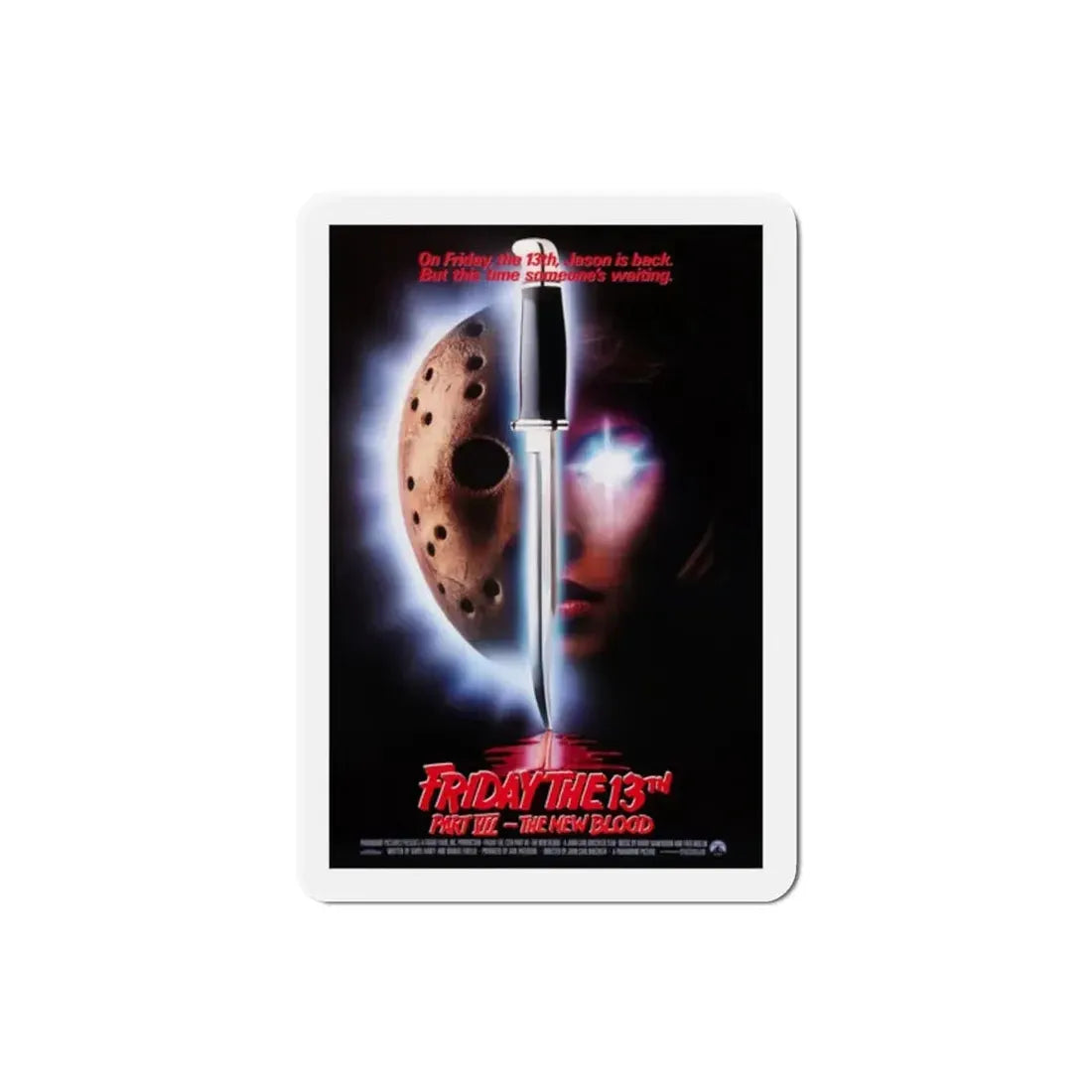 Friday the 13th Part VII The New Blood 1988 Movie Poster Refrigerator Magnet - The Sticker Space