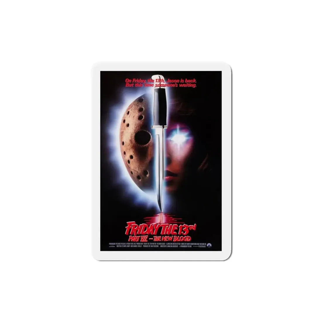 Friday the 13th Part VII The New Blood 1988 Movie Poster Refrigerator Magnet - The Sticker Space