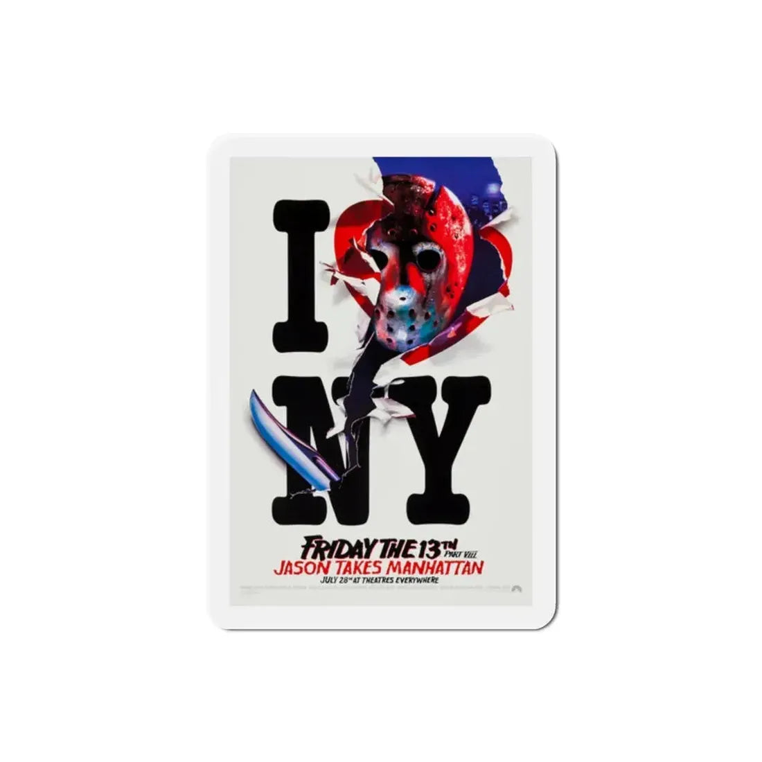 Friday the 13th Part VIII 1989 Movie Poster Refrigerator Magnet - The Sticker Space