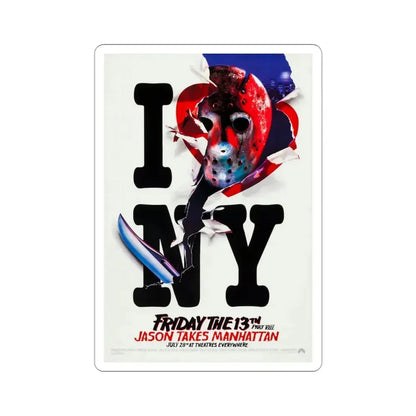 Friday the 13th Part VIII 1989 Movie Poster STICKER Vinyl Die-Cut Decal 3 Inch - The Sticker Space