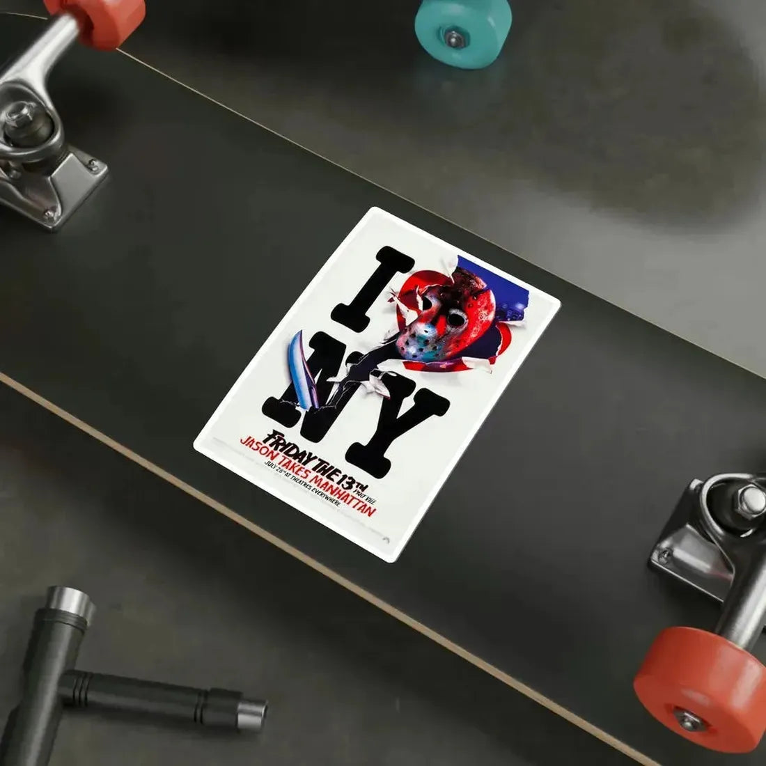 Friday the 13th Part VIII 1989 Movie Poster STICKER Vinyl Die-Cut Decal - The Sticker Space