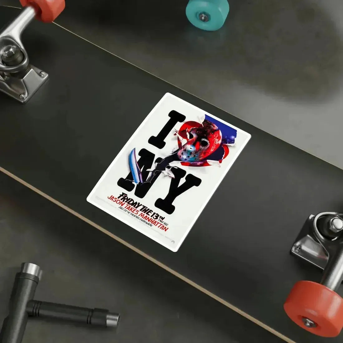 Friday the 13th Part VIII 1989 Movie Poster STICKER Vinyl Die-Cut Decal - The Sticker Space