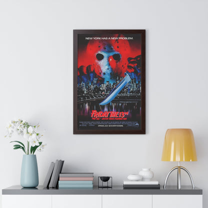 FRIDAY THE 13TH PART VIII - JASON TAKES MANHATTAN 1989 - Framed Movie Poster-The Sticker Space