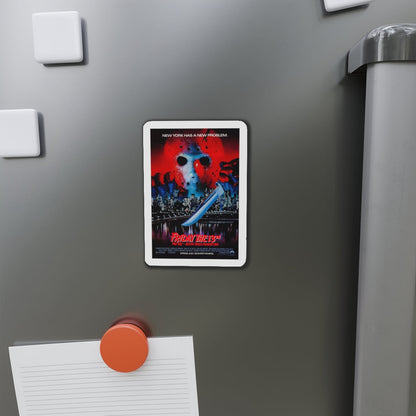 FRIDAY THE 13TH PART VIII - JASON TAKES MANHATTAN 1989 Movie Poster - Die-Cut Magnet-The Sticker Space