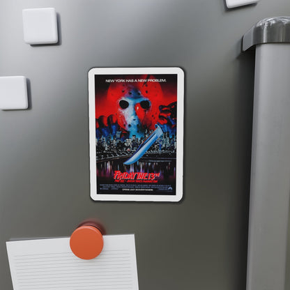 FRIDAY THE 13TH PART VIII - JASON TAKES MANHATTAN 1989 Movie Poster - Die-Cut Magnet-The Sticker Space