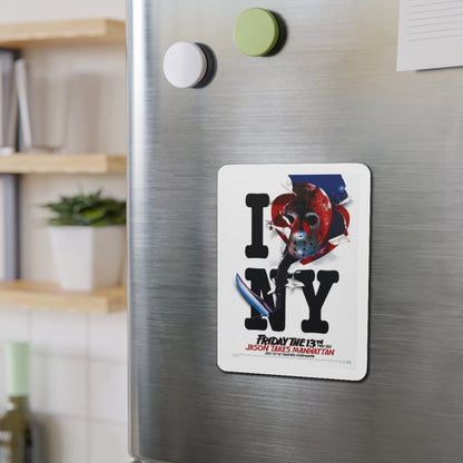 FRIDAY THE 13TH PART VIII - JASON TAKES MANHATTAN (TEASER) 1989 Movie Poster - Die-Cut Magnet-The Sticker Space