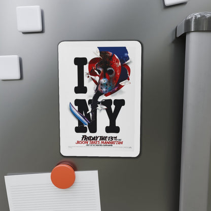 FRIDAY THE 13TH PART VIII - JASON TAKES MANHATTAN (TEASER) 1989 Movie Poster - Die-Cut Magnet-The Sticker Space