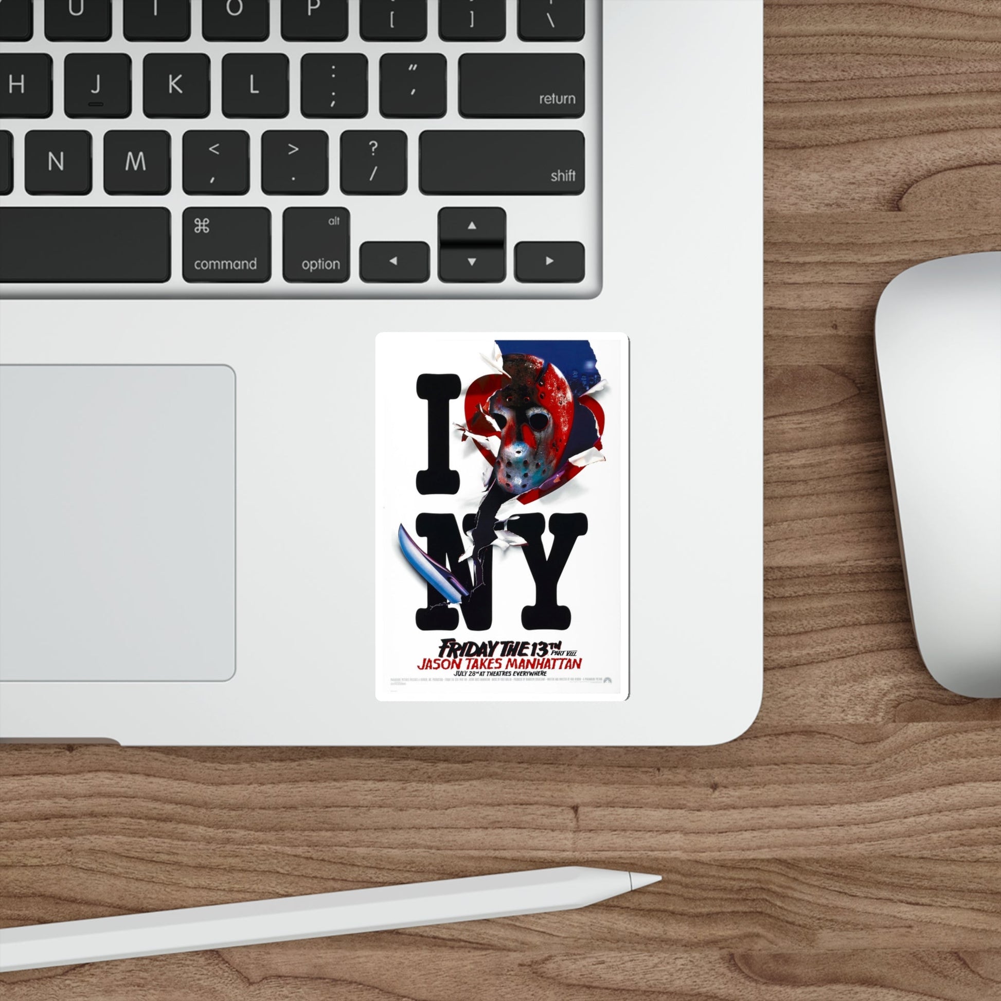 FRIDAY THE 13TH PART VIII - JASON TAKES MANHATTAN (TEASER) 1989 Movie Poster STICKER Vinyl Die-Cut Decal-The Sticker Space