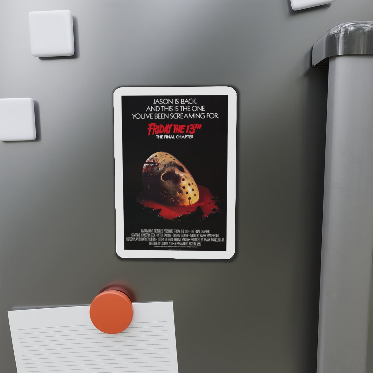 FRIDAY THE 13TH - THE FINAL CHAPTER (2) 1984 Movie Poster - Die-Cut Magnet-The Sticker Space