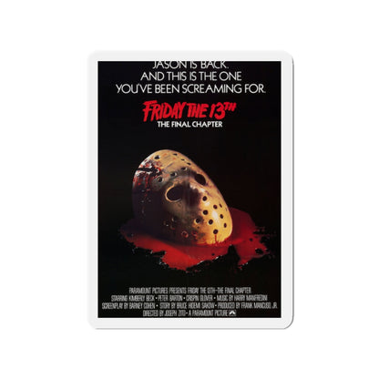 FRIDAY THE 13TH - THE FINAL CHAPTER (2) 1984 Movie Poster - Die-Cut Magnet-2" x 2"-The Sticker Space