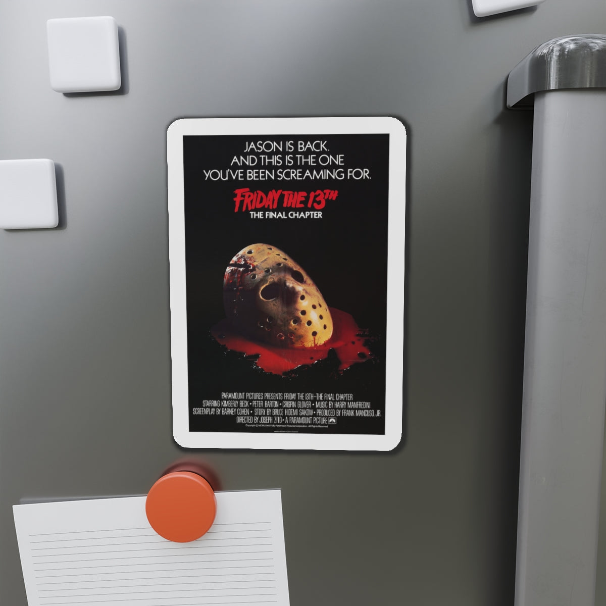 FRIDAY THE 13TH - THE FINAL CHAPTER (2) 1984 Movie Poster - Die-Cut Magnet-The Sticker Space