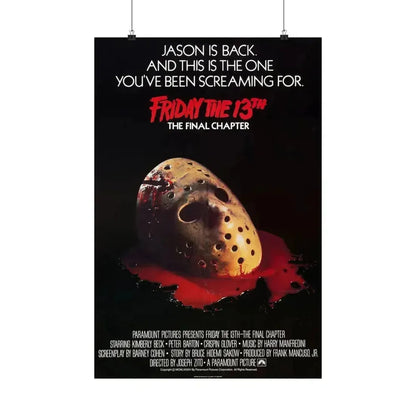 FRIDAY THE 13TH - THE FINAL CHAPTER (2) 1984 - Paper Movie Poster 20″ x 30″ Matte - The Sticker Space