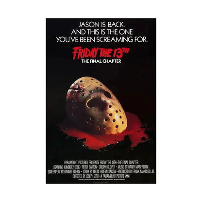 FRIDAY THE 13TH - THE FINAL CHAPTER (2) 1984 - Paper Movie Poster - The Sticker Space