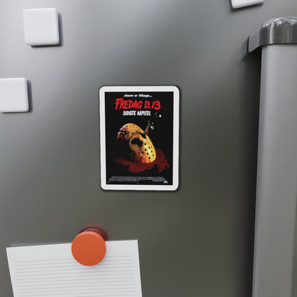 FRIDAY THE 13TH - THE FINAL CHAPTER (DANISH) 1984 Movie Poster - Die-Cut Magnet-The Sticker Space