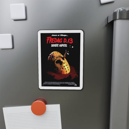 FRIDAY THE 13TH - THE FINAL CHAPTER (DANISH) 1984 Movie Poster - Die-Cut Magnet-The Sticker Space