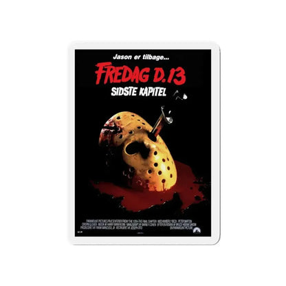 FRIDAY THE 13TH - THE FINAL CHAPTER (DANISH) 1984 Movie Poster - Refrigerator Magnet - The Sticker Space