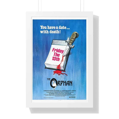 FRIDAY THE 13TH THE ORPHAN 1979 - Framed Movie Poster 16″ x 24″ White - The Sticker Space