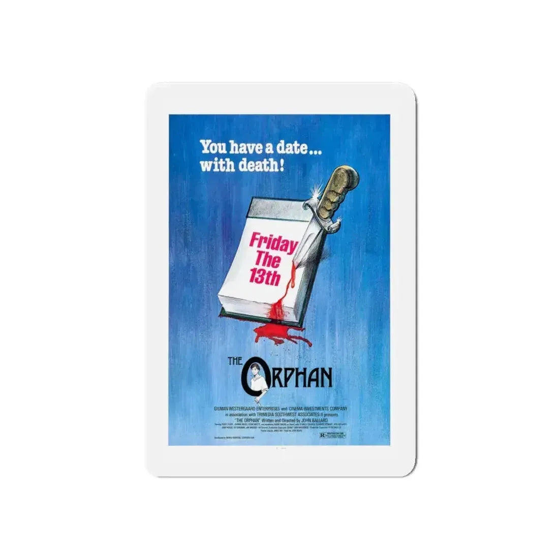 FRIDAY THE 13TH THE ORPHAN 1979 Movie Poster - Refrigerator Magnet 6 Inch - The Sticker Space