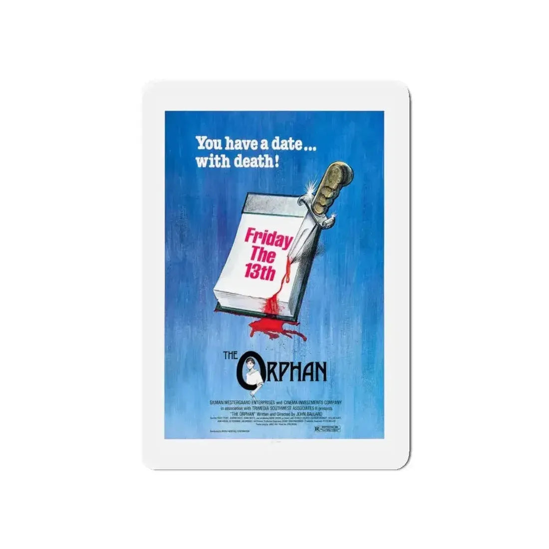 FRIDAY THE 13TH THE ORPHAN 1979 Movie Poster - Refrigerator Magnet - The Sticker Space