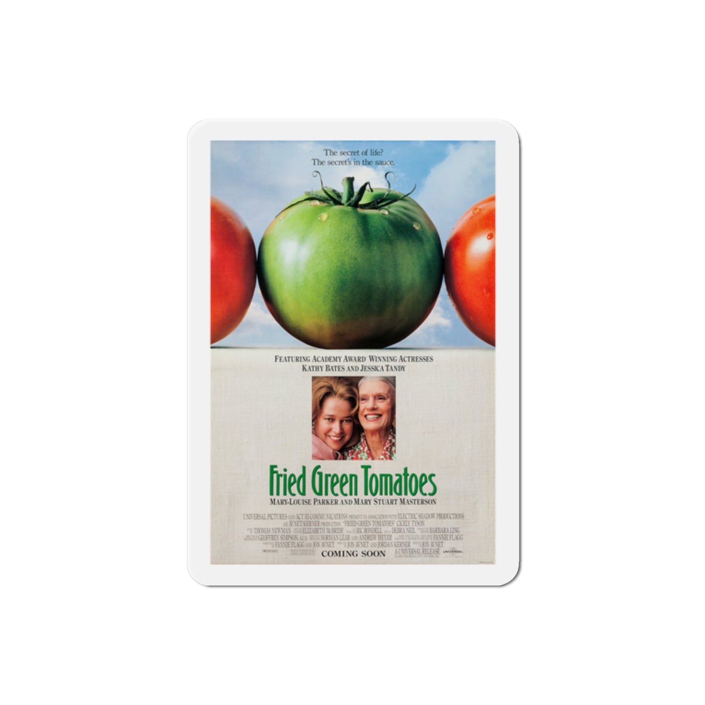 Fried Green Tomatoes 1991 Movie Poster Die-Cut Magnet-2" x 2"-The Sticker Space