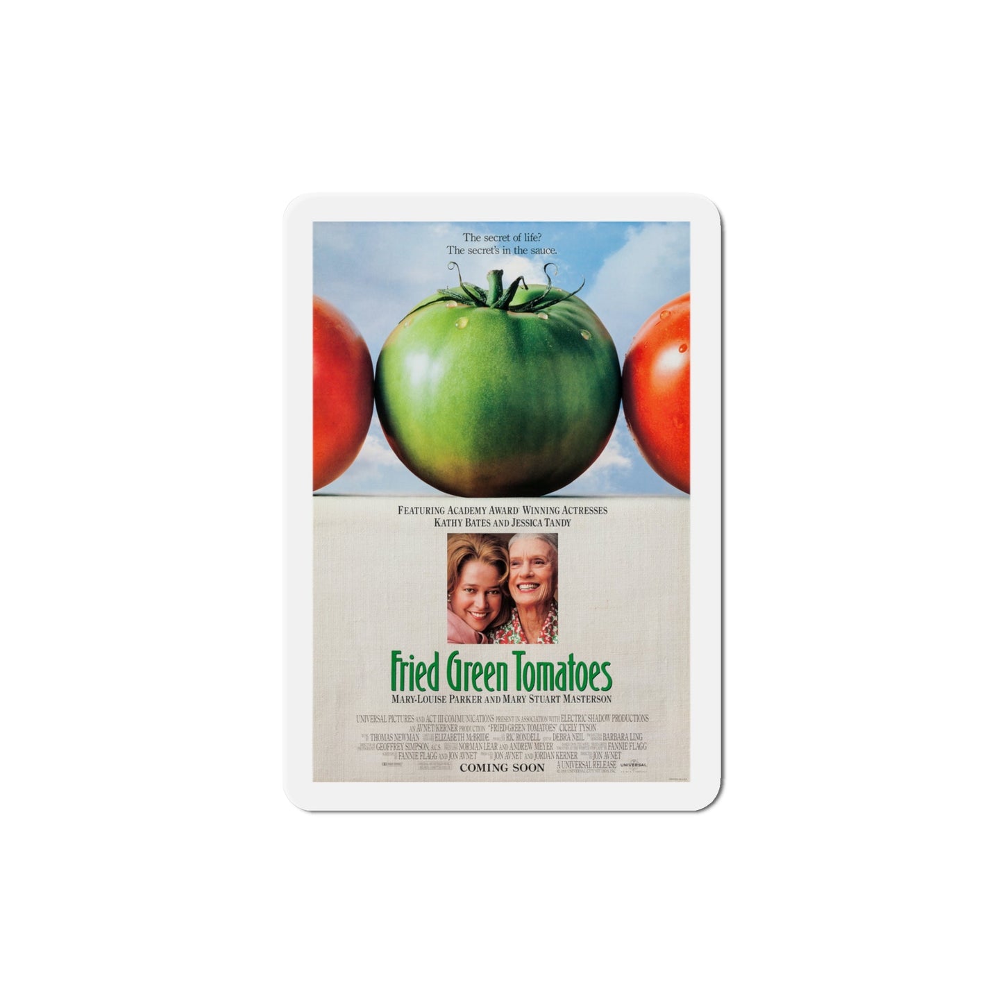 Fried Green Tomatoes 1991 Movie Poster Die-Cut Magnet-4" x 4"-The Sticker Space