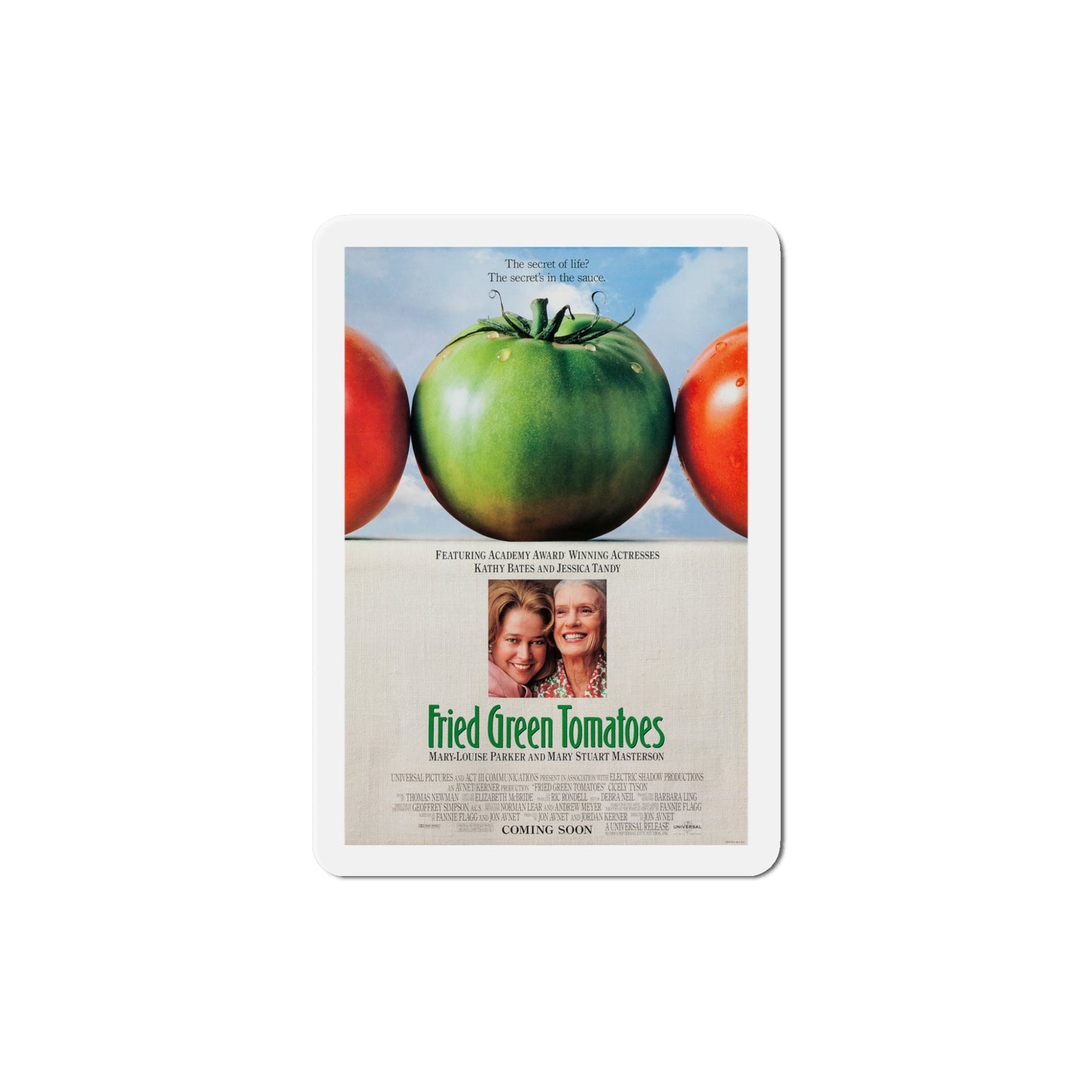 Fried Green Tomatoes 1991 Movie Poster Die-Cut Magnet-5" x 5"-The Sticker Space