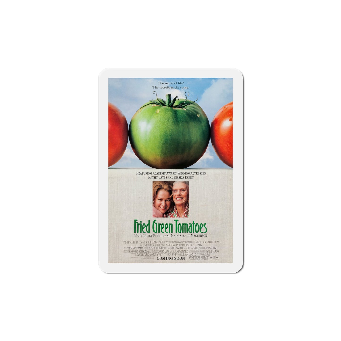 Fried Green Tomatoes 1991 Movie Poster Die-Cut Magnet-6 × 6"-The Sticker Space