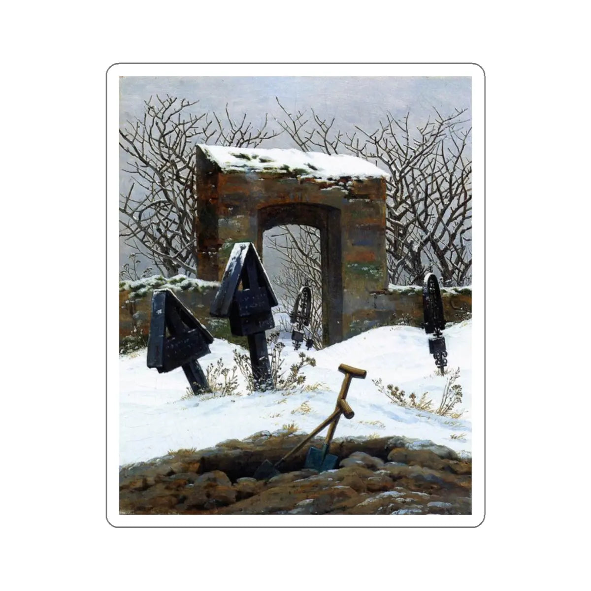 SKU:16134466638320122437 Sticker types:White Shape:Die-Cut Sizes:4" × 4"