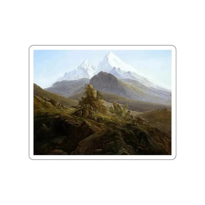 FRIEDRICH, Caspar David - The Watzmann (Artwork) STICKER Vinyl Die-Cut Decal - The Sticker Space