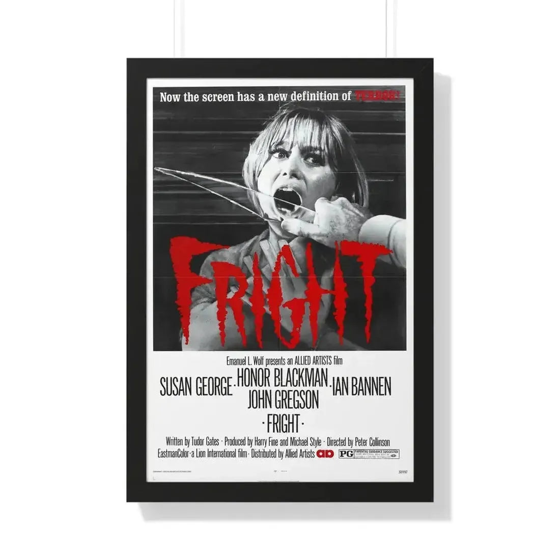 FRIGHT 1971 - Framed Movie Poster - The Sticker Space