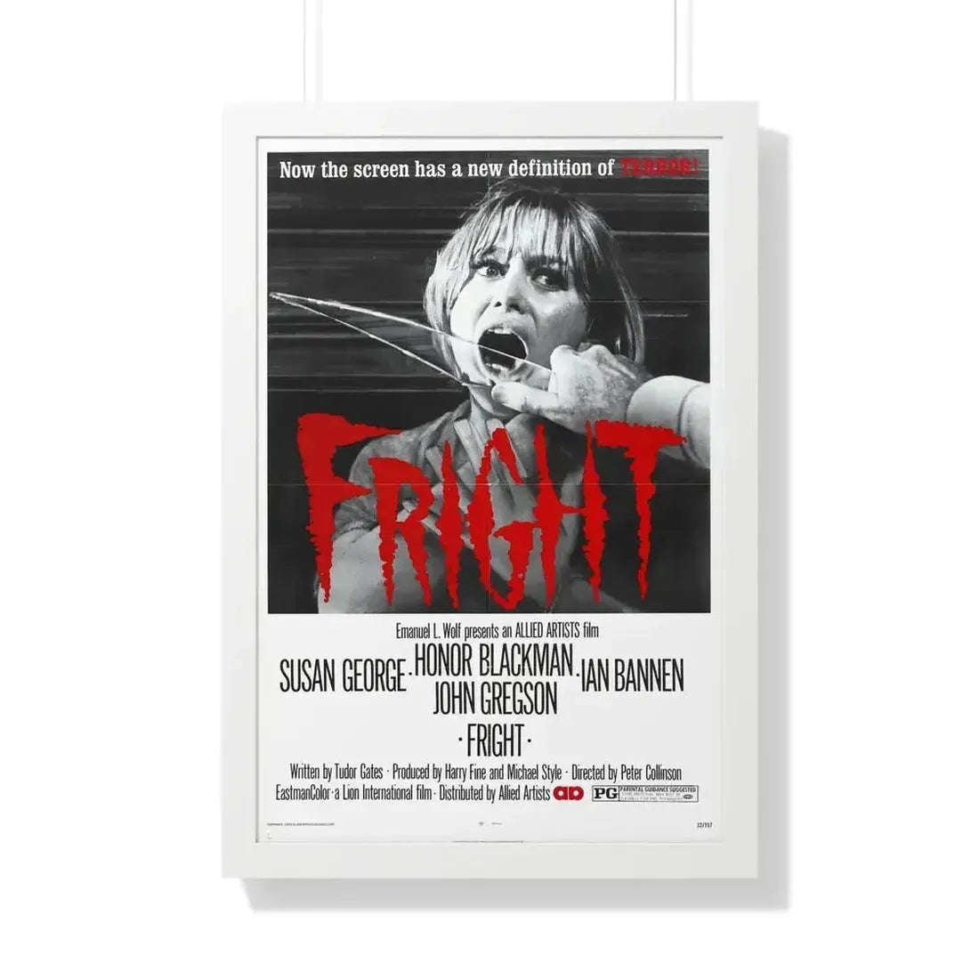 FRIGHT 1971 - Framed Movie Poster - The Sticker Space