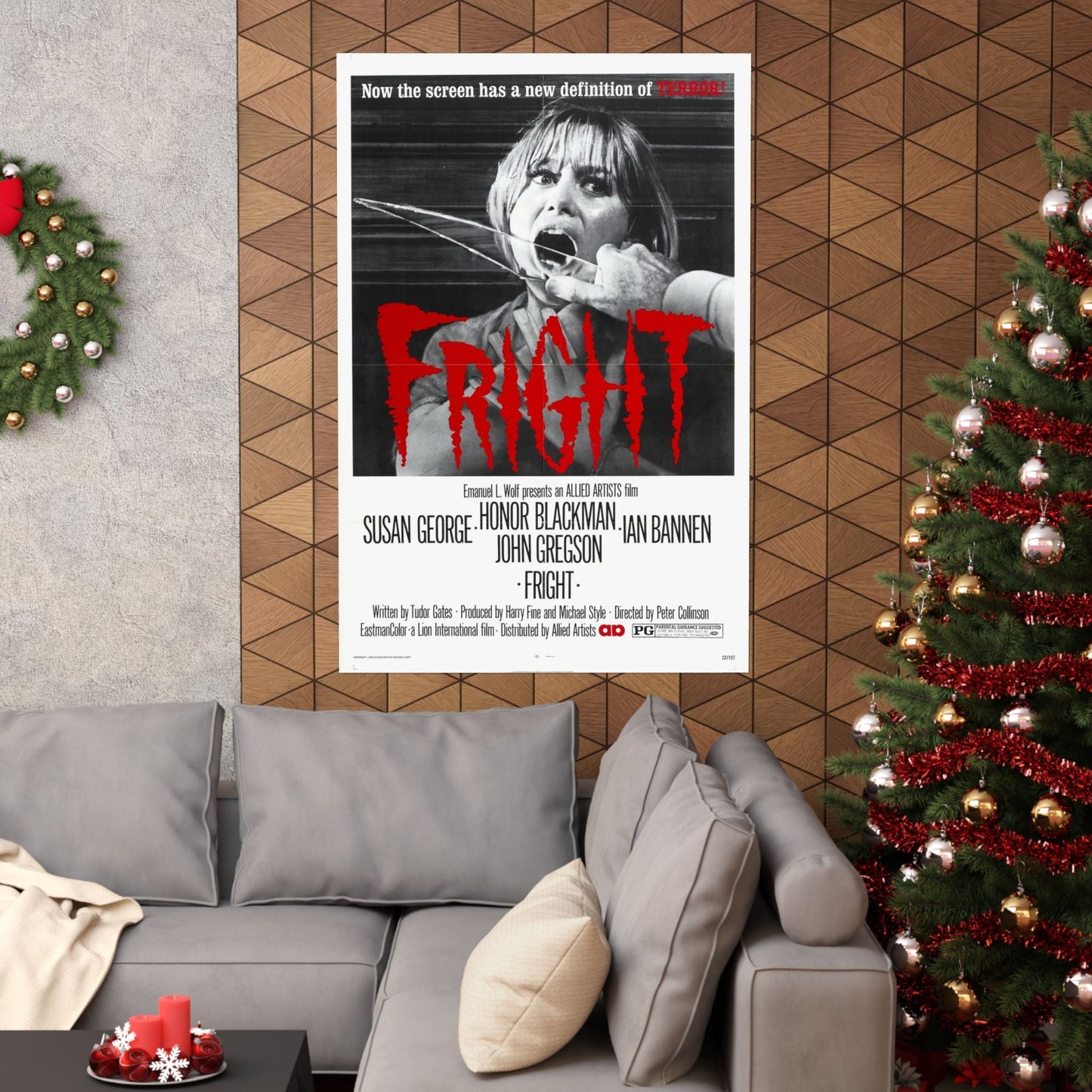 FRIGHT 1971 - Paper Movie Poster-The Sticker Space