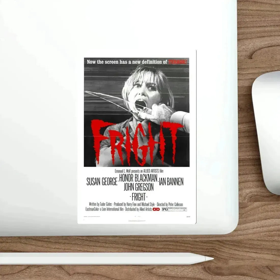 Fright 1972 Movie Poster STICKER Vinyl Die-Cut Decal - The Sticker Space