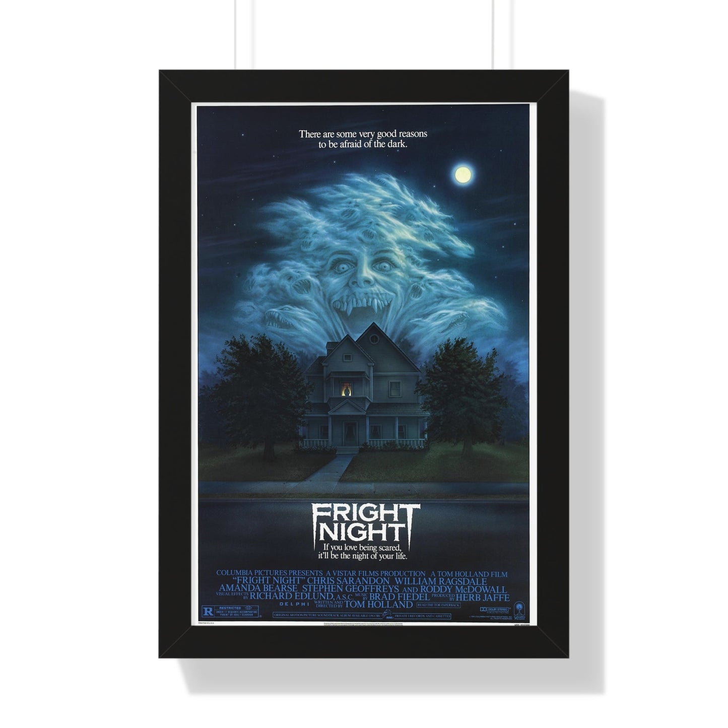 FRIGHT NIGHT 1985 - Framed Movie Poster-16″ x 24″-The Sticker Space