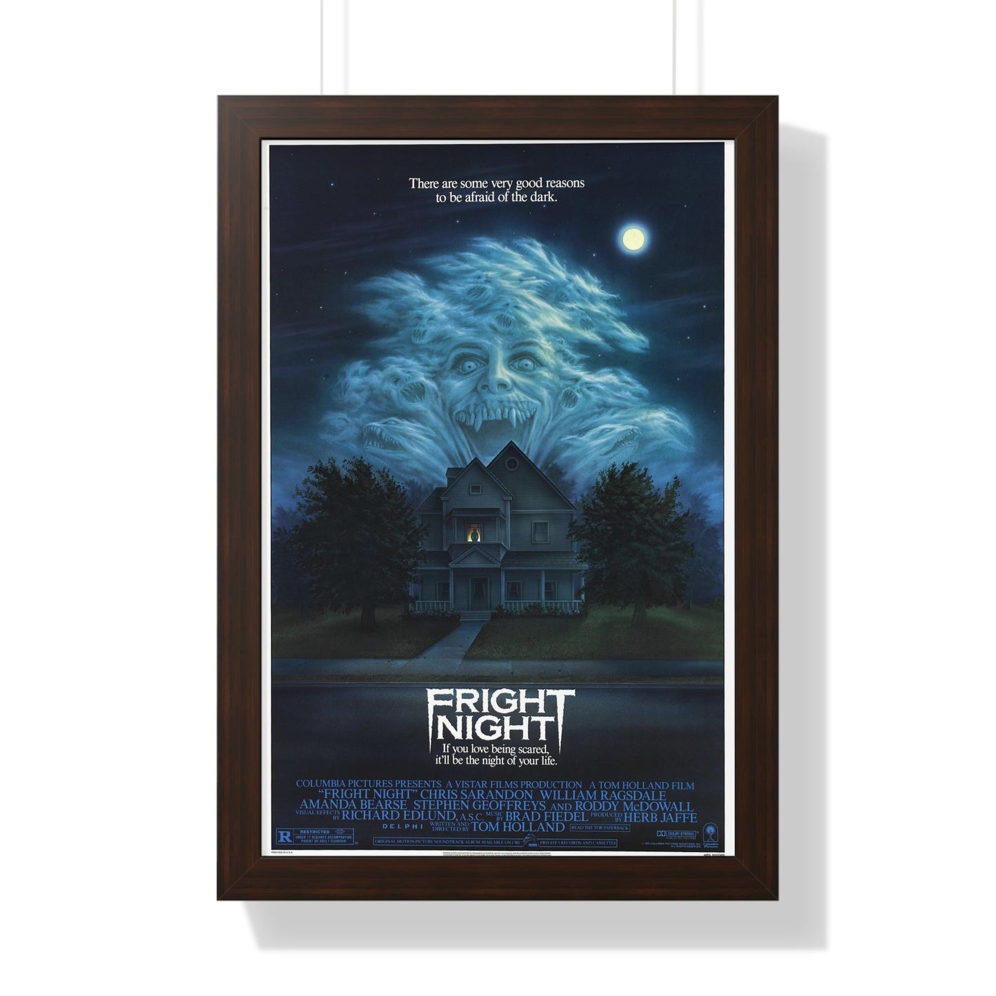 FRIGHT NIGHT 1985 - Framed Movie Poster-16″ x 24″-The Sticker Space