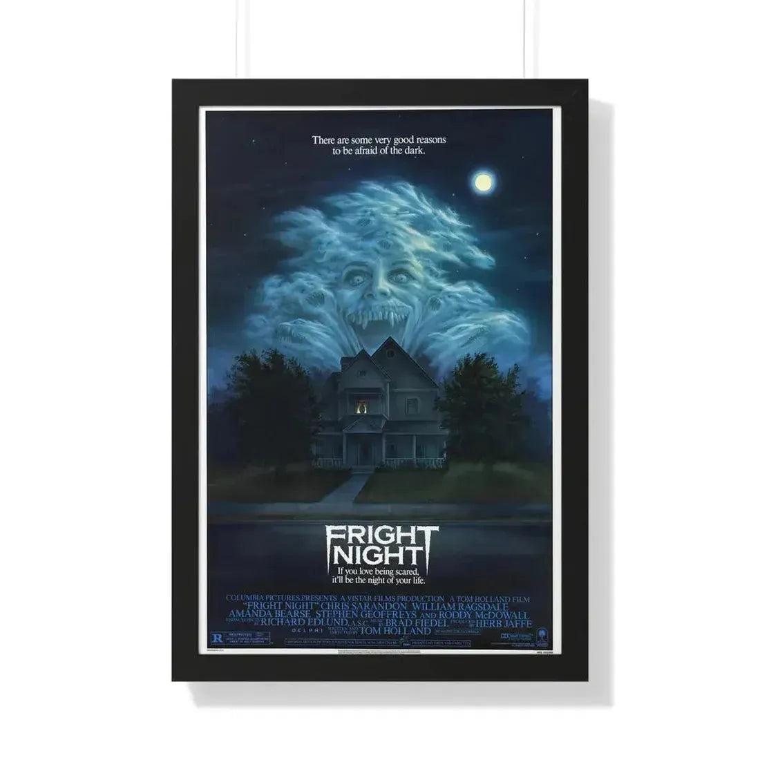 FRIGHT NIGHT 1985 - Framed Movie Poster 20" x 30" Black - The Sticker Space