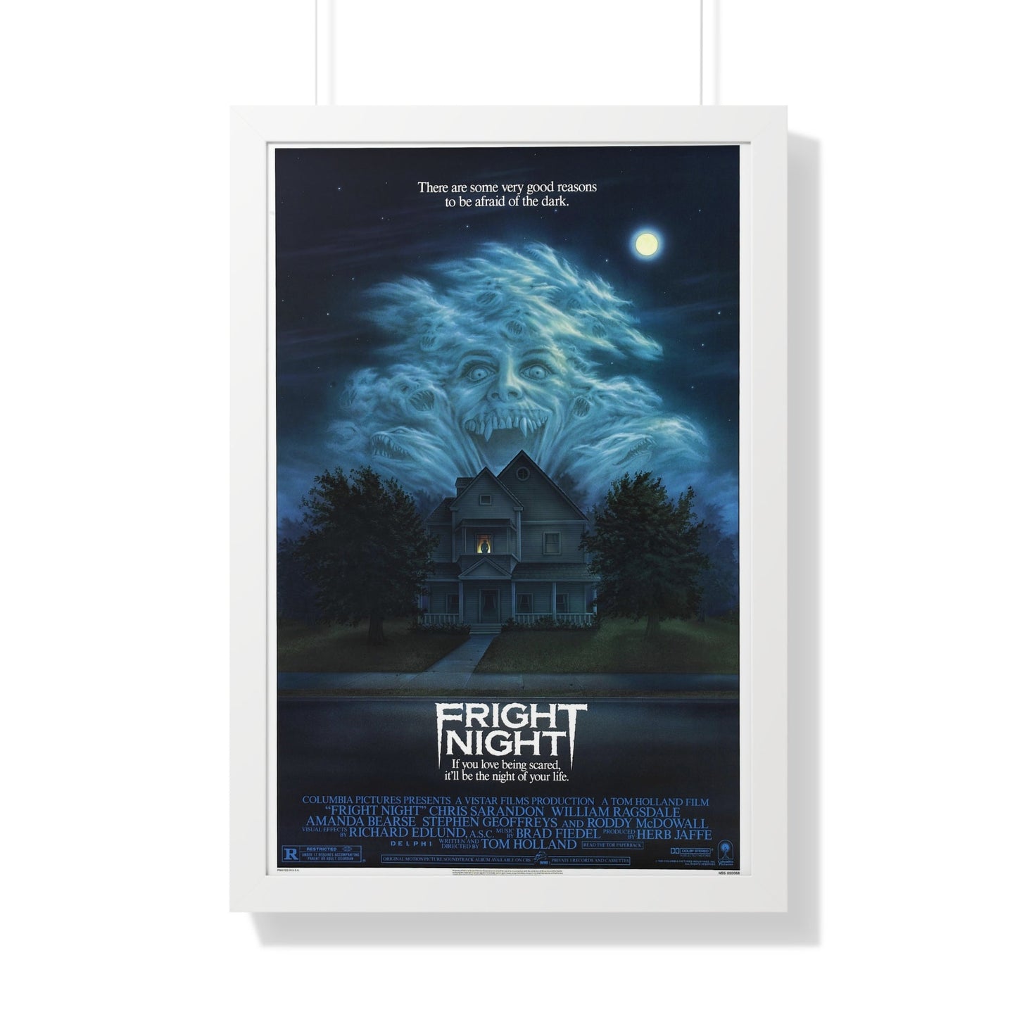 FRIGHT NIGHT 1985 - Framed Movie Poster-20" x 30"-The Sticker Space