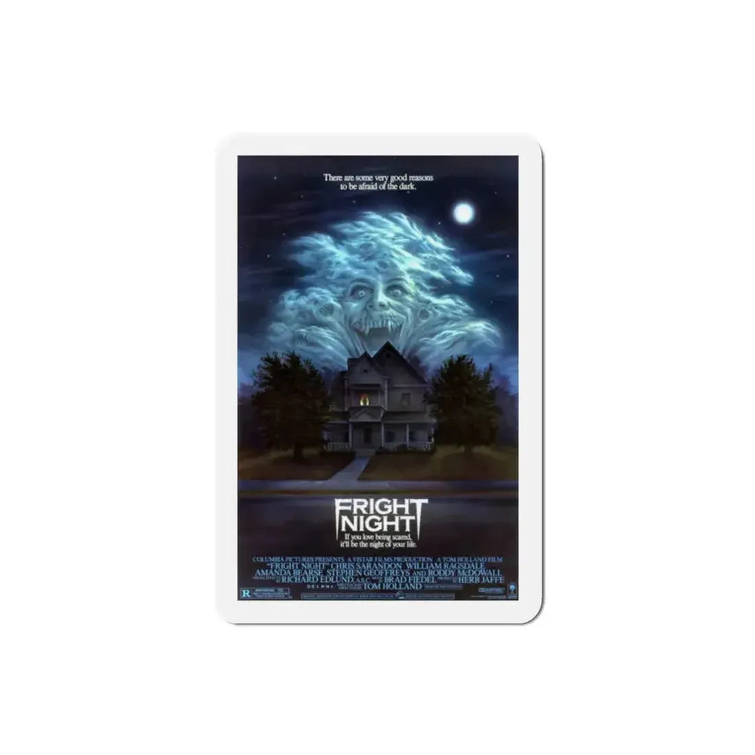 Fright Night 1985 Movie Poster Refrigerator Magnet 2 Inch - The Sticker Space