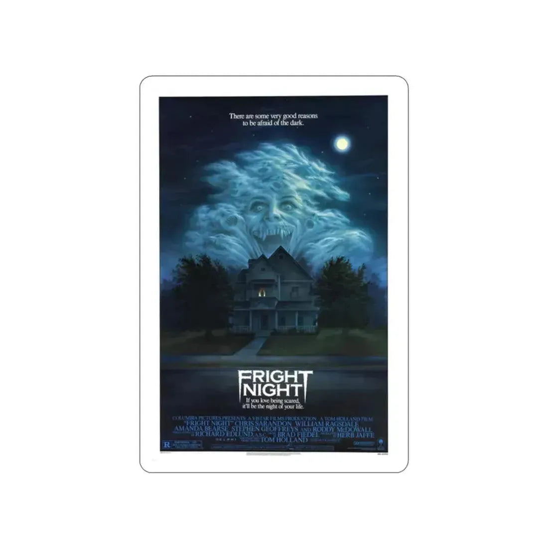 FRIGHT NIGHT 1985 Movie Poster STICKER Vinyl Die-Cut Decal 2 Inch - The Sticker Space