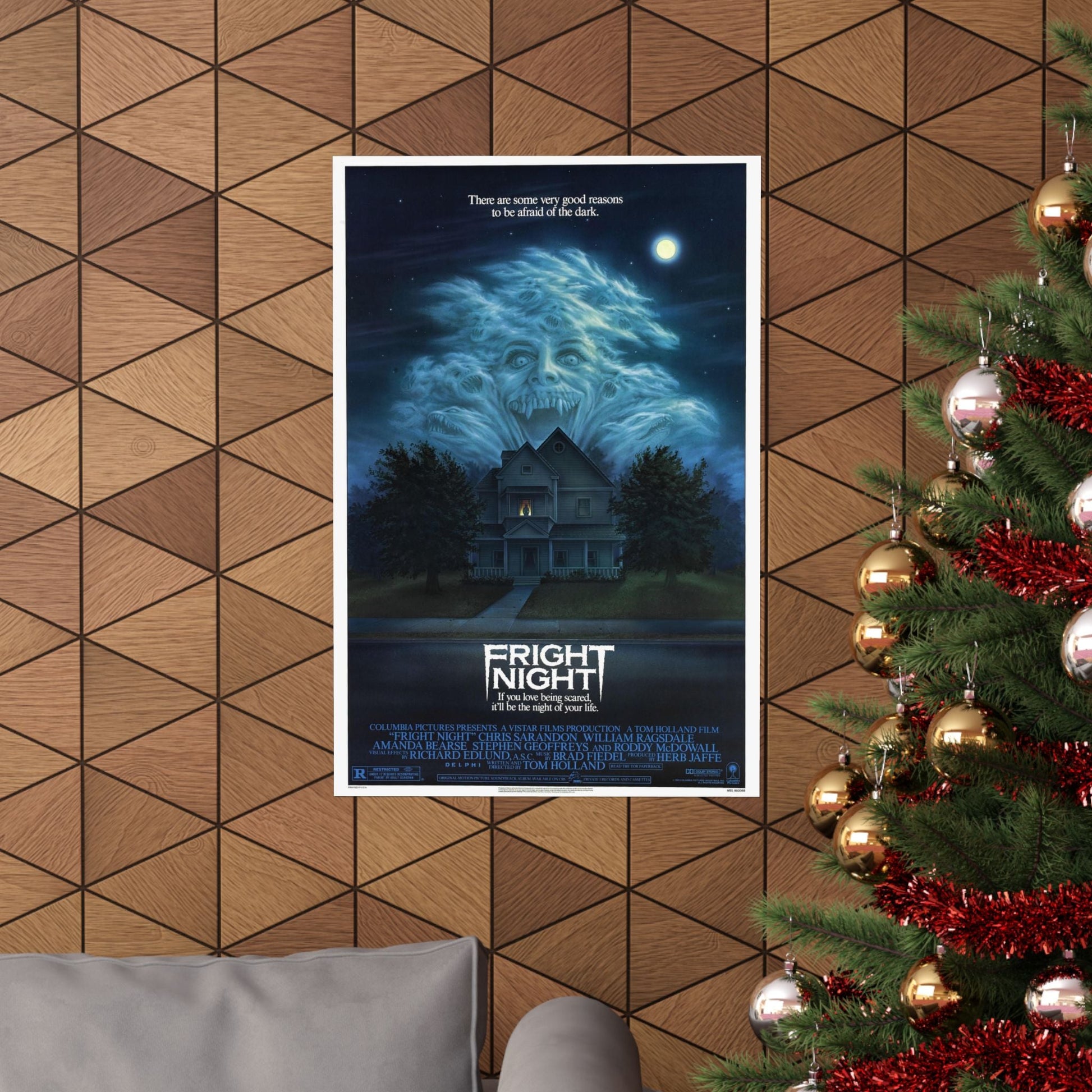 FRIGHT NIGHT 1985 - Paper Movie Poster-The Sticker Space