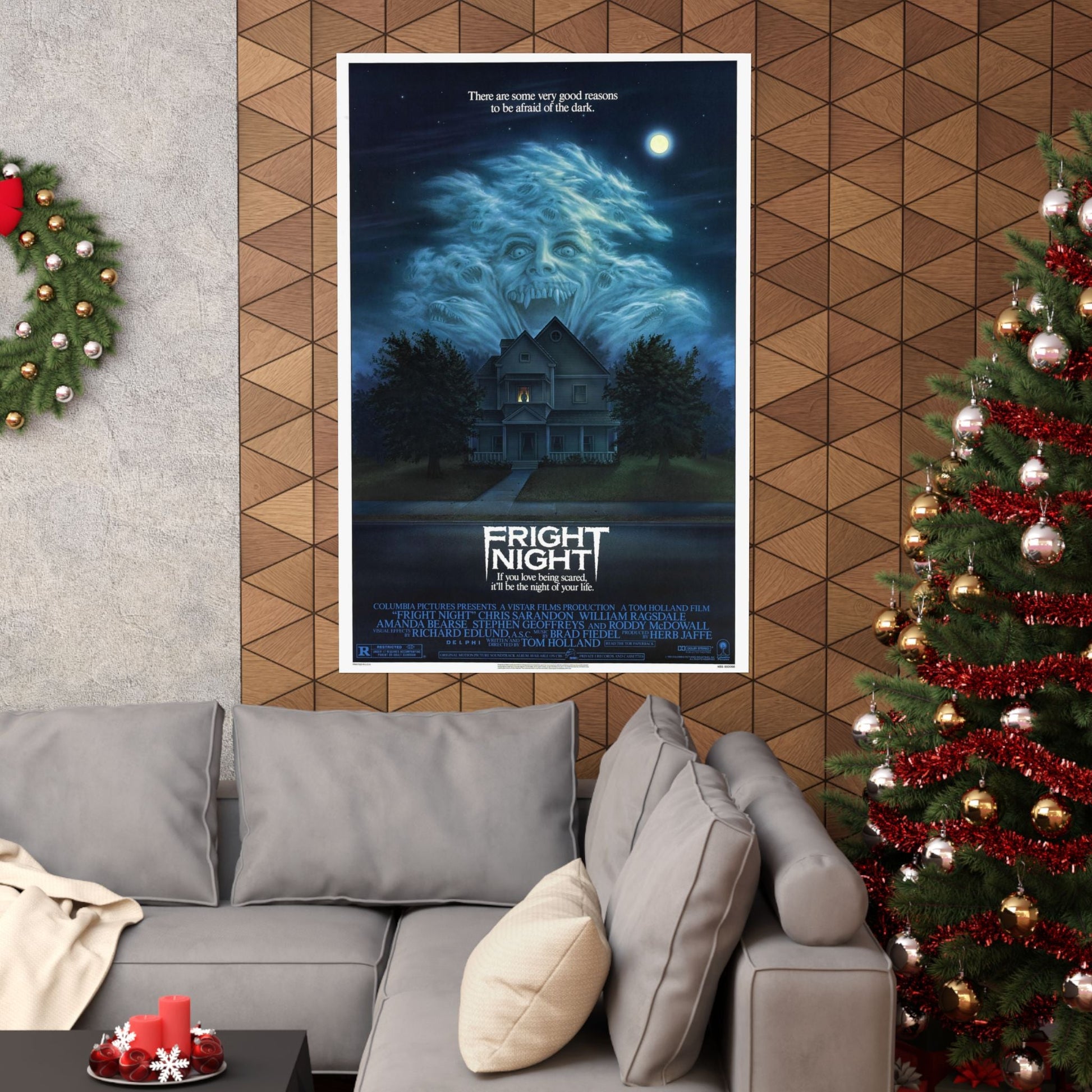 FRIGHT NIGHT 1985 - Paper Movie Poster-The Sticker Space